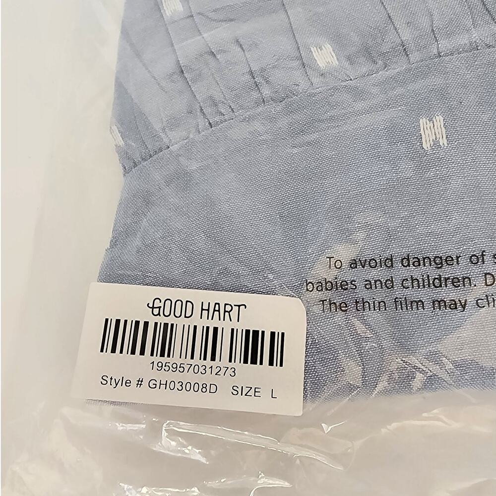 Good Hart GH by Matilda Jane Womens Large Blue Chambray All Day Tiered Dress - Picture 6 of 6